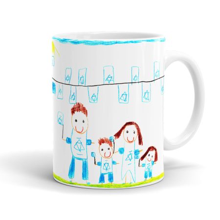 ספל פלסטיק עם ציור ליום המשפחה