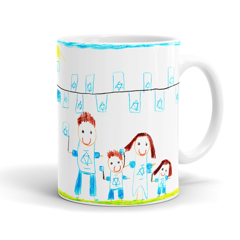 ספל עם ציור מתנה ליום המשפחה