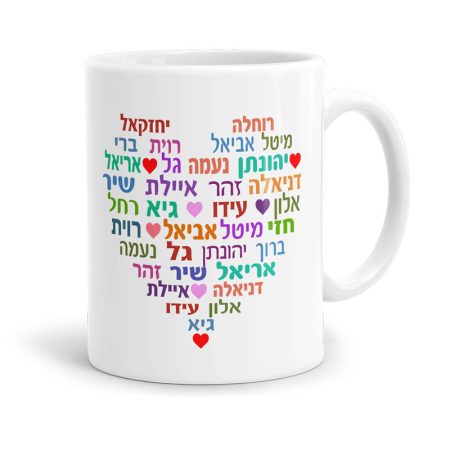 ספל לב שמות