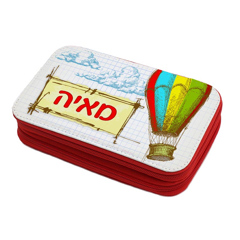קלמר עם ציוד אדום כדור פורח קלמר עם ציוד אדום כדור פורח