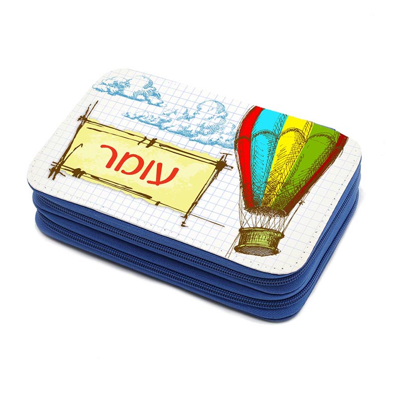 קלמר עם ציוד כחול כדור פורח קלמר עם ציוד כחול כדור פורח