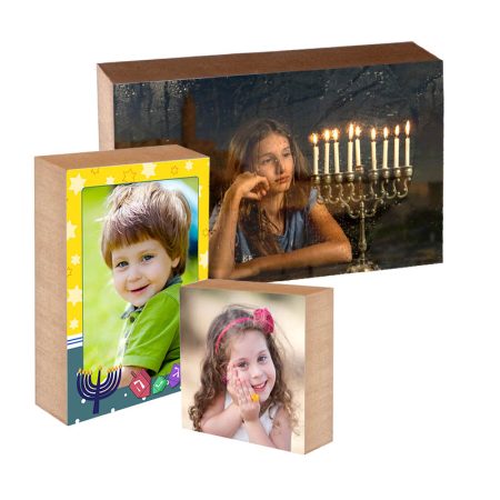 בלוק עץ לחנוכה