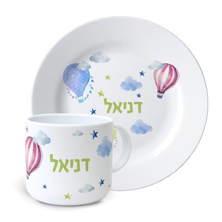 סט צלחת וספל