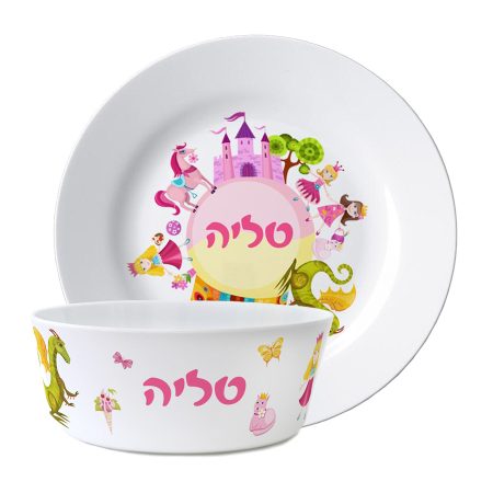 סט קערה וצלחת