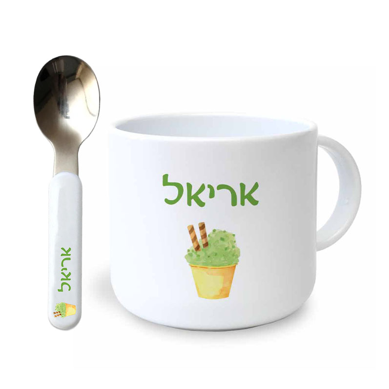 ספל וכפית פיסטוק