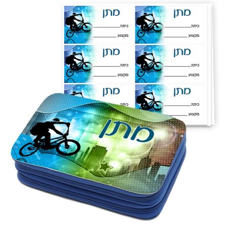 סט קלמר עם ציוד ו-24 מדבקות אופנים