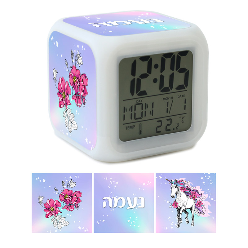 שעון מעורר עיצוב חד קרן שעון חד קרן