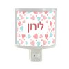 מנורת לילה לב פסטל