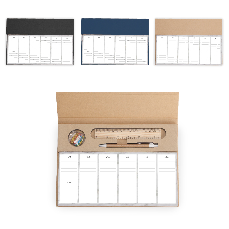 לוח תכנון שבועי שולחני לוח תכנון שבועי שולחני