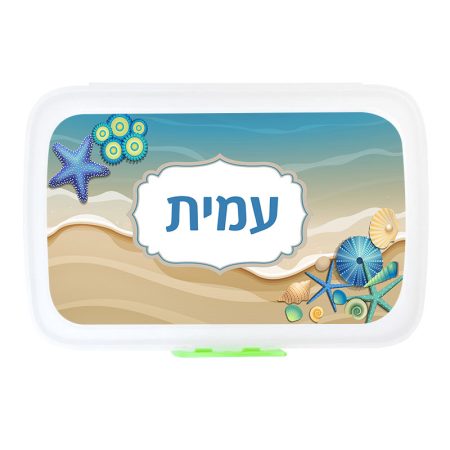 קופסת אוכל מלבנית – צדפות