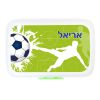 קופסת אוכל מלבנית כדורגל