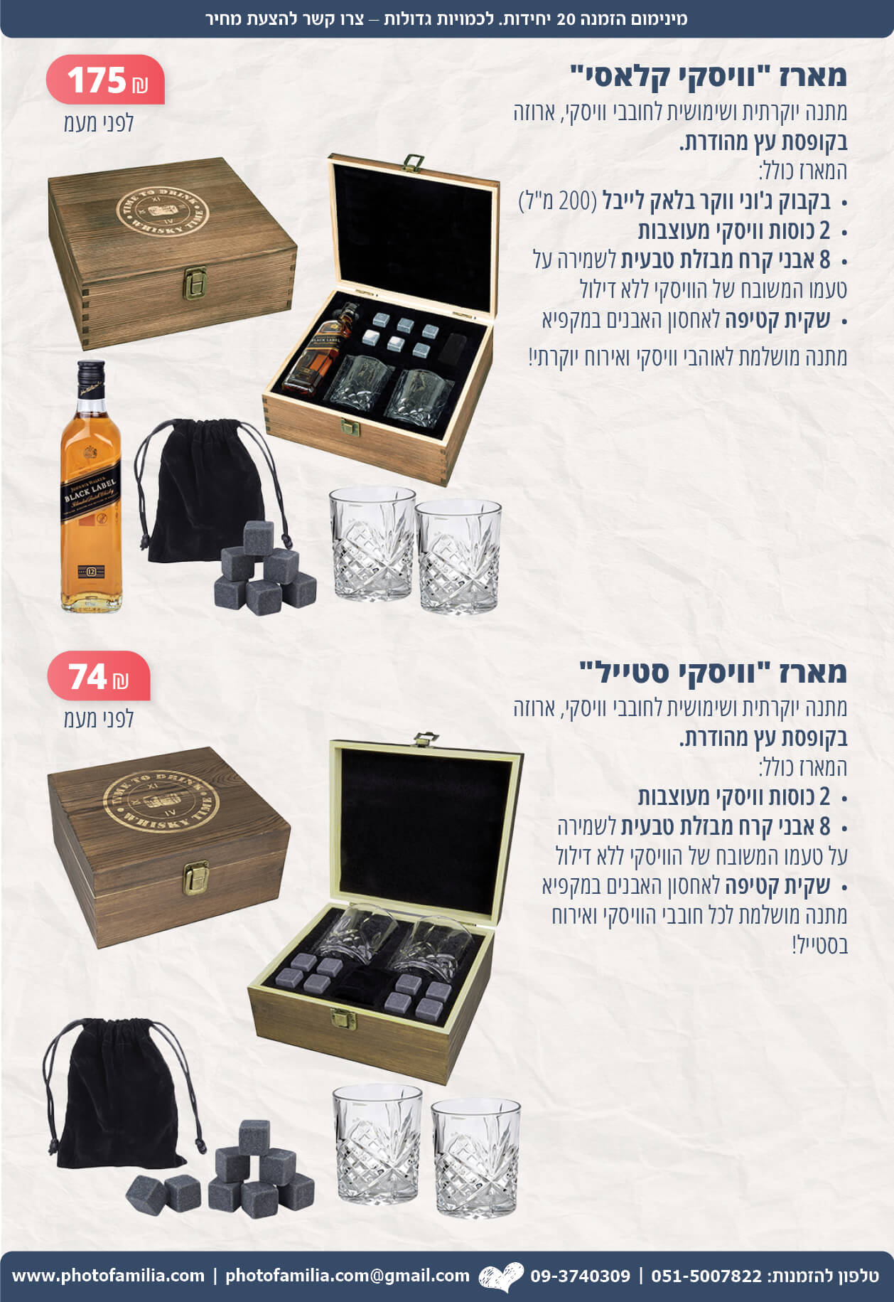 מתנות לפסח לעובדים וללקוחות - סטודיו פמיליה