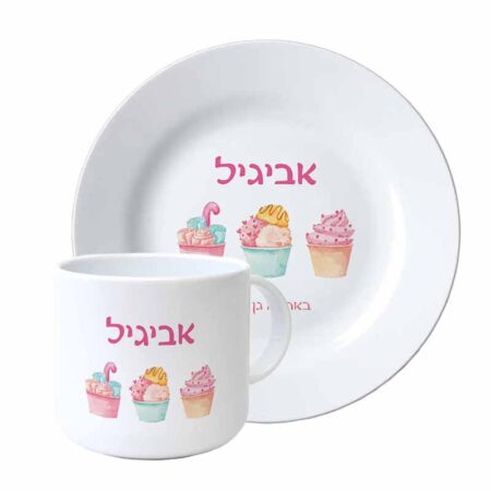 סט צלחת וספל – מתוקים