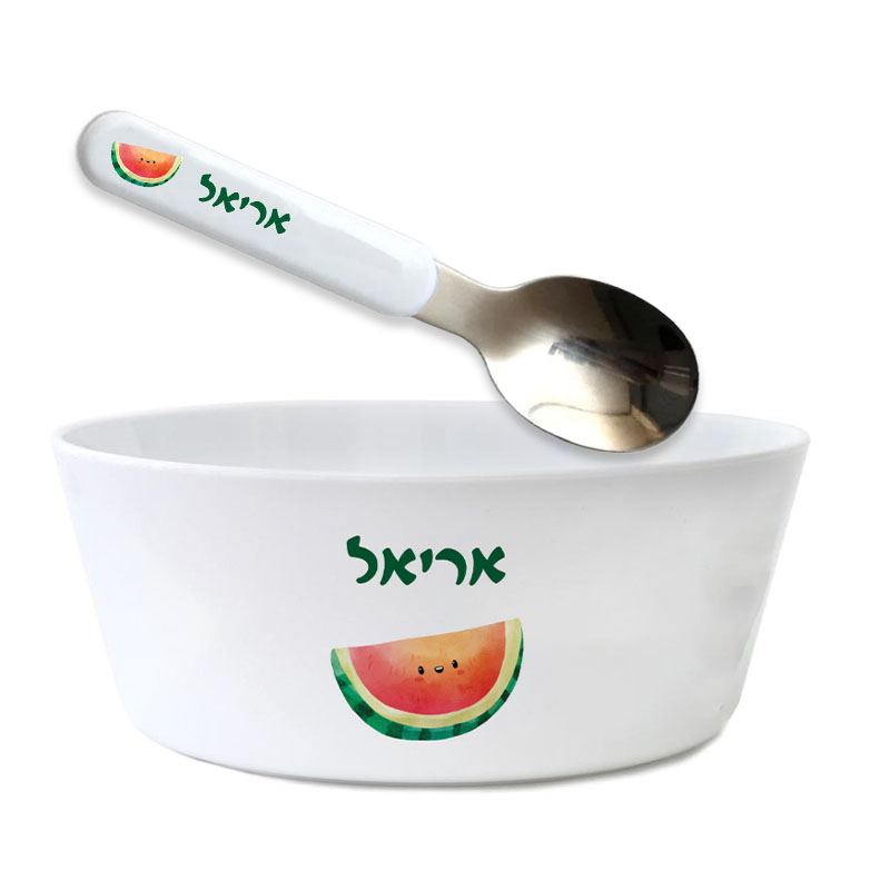 סט קערה וכפית - אבטיח