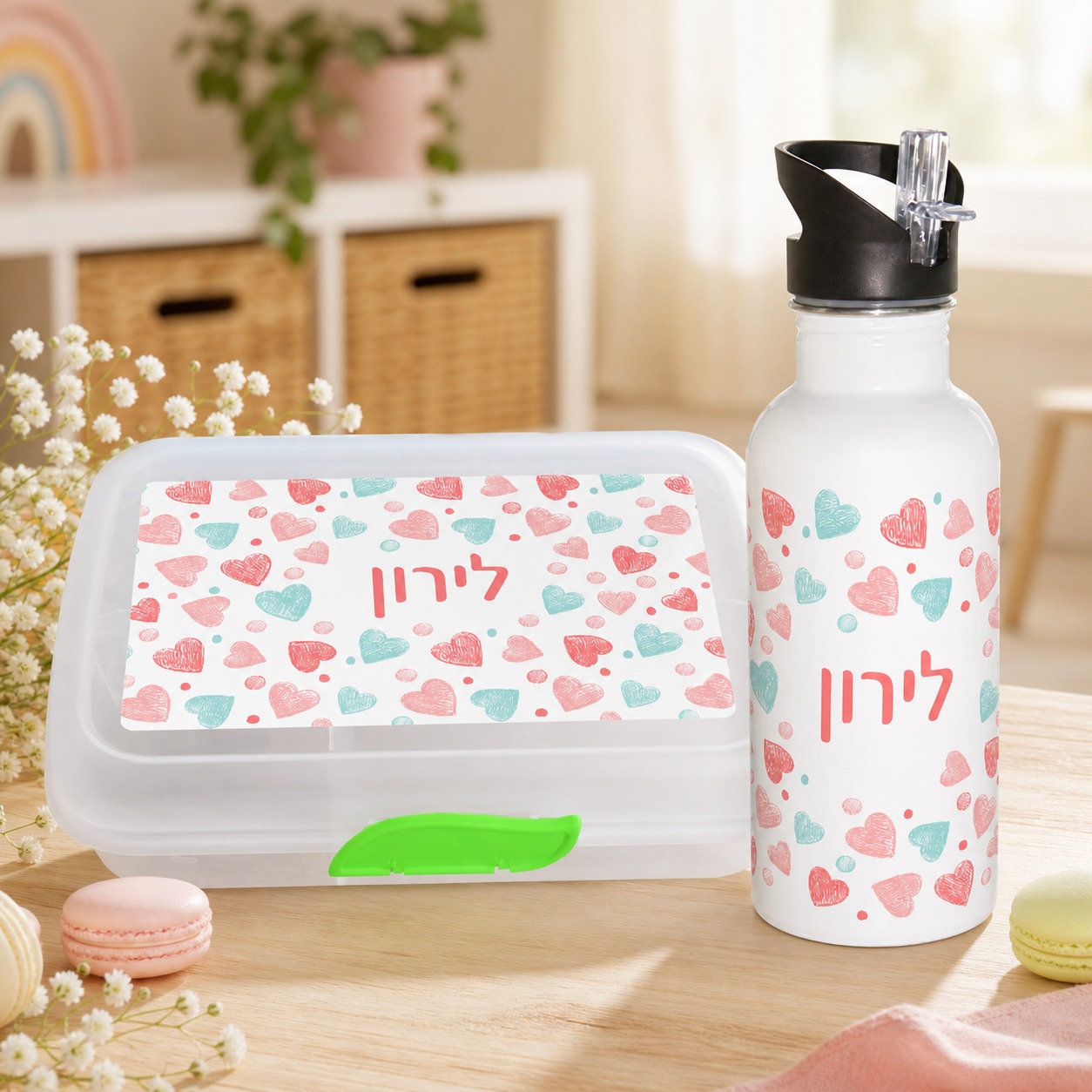 סט בקבוק וקופסה מלבנית1 סט בקבוק וקופסה מלבנית1